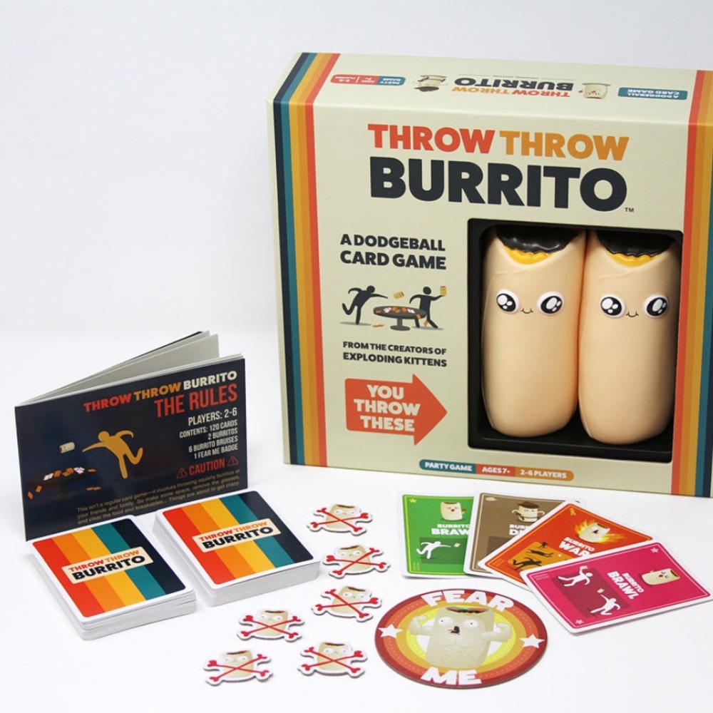 Throw Throw Burrito Dodgeball Card Game - Multicolor